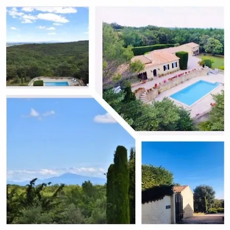 Mas Piscine Au Milieu Des Vignes Avec Vue Magique * Saint-Andre-d'Olerargues
