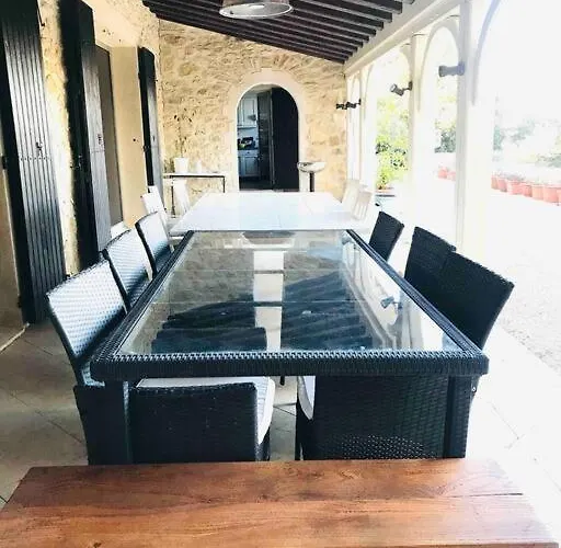 Villa Mas Piscine Au Milieu Des Vignes Avec Vue Magique Saint-Andre-d'Olerargues