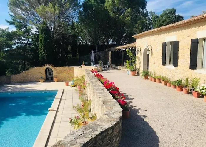 Mas Piscine Au Milieu Des Vignes Avec Vue Magique