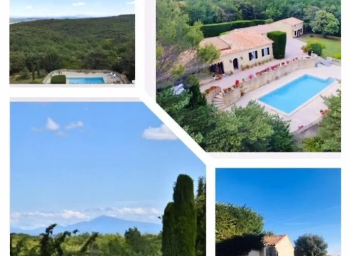 Mas Piscine Au Milieu Des Vignes Avec Vue Magique * Saint-Andre-d'Olerargues